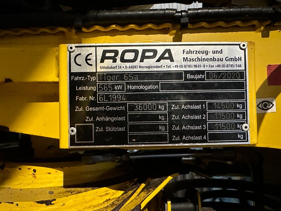 ROPA Ropa Tiger 6S - Техника для обработки почвы: фото 2 ROPA Ropa Tiger 6S - Техника для обработки почвы: фото 2