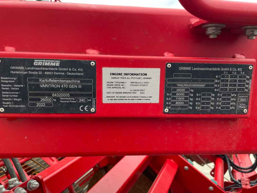 Grimme VARITRON 470 RS GEN III - Комбайн: фото 3 Grimme VARITRON 470 RS GEN III - Комбайн: фото 3