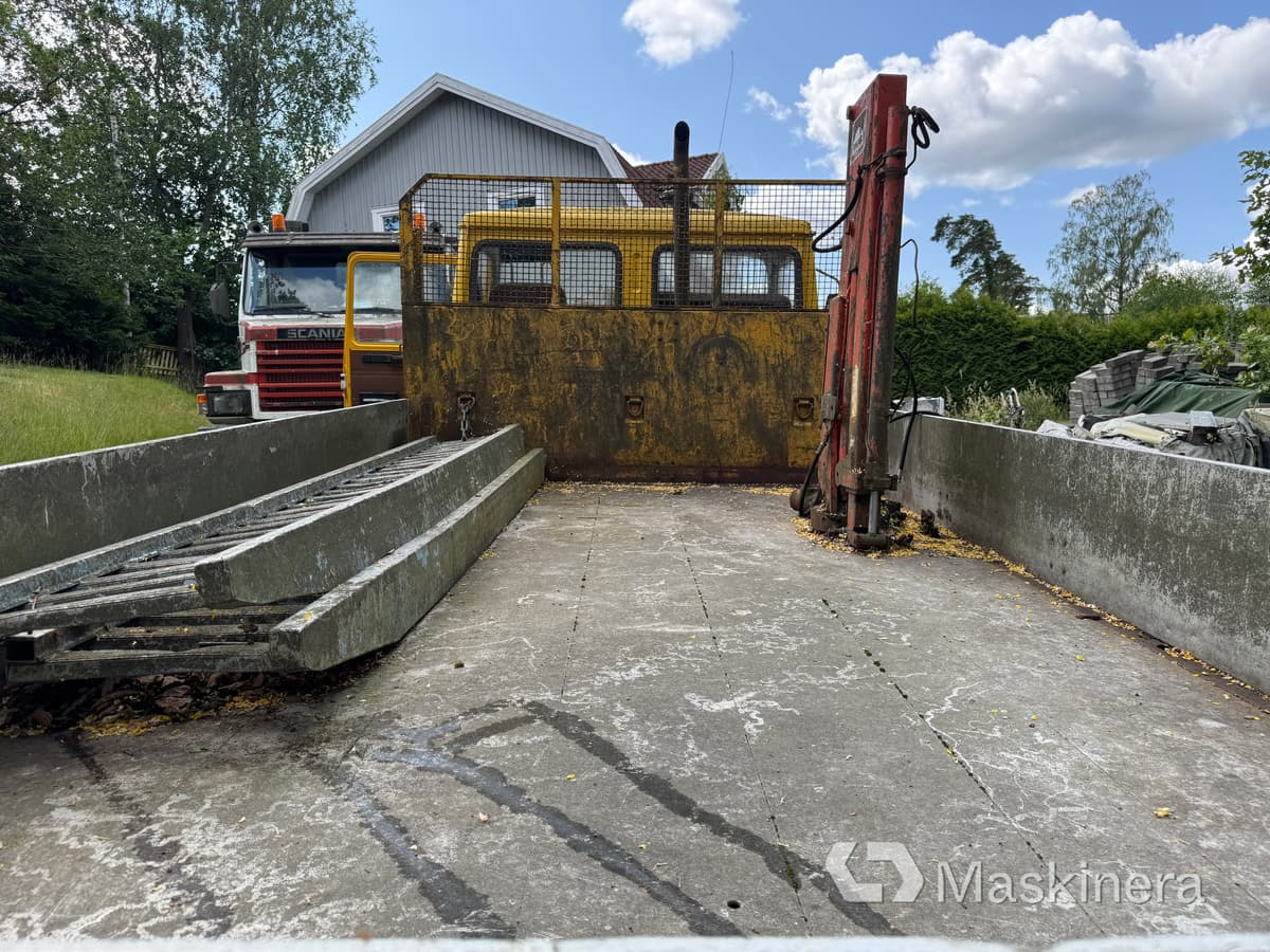Грузовик бортовой/ Платформа, Автоманипулятор Flakbil Volvo F408 med kran: фото 25