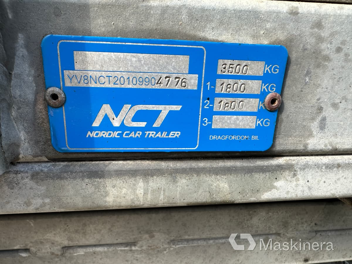 Прицеп для спецтехники Nordic Car Trailer MT3500 Maskinsläp Boggi NCT MT3500: фото 32