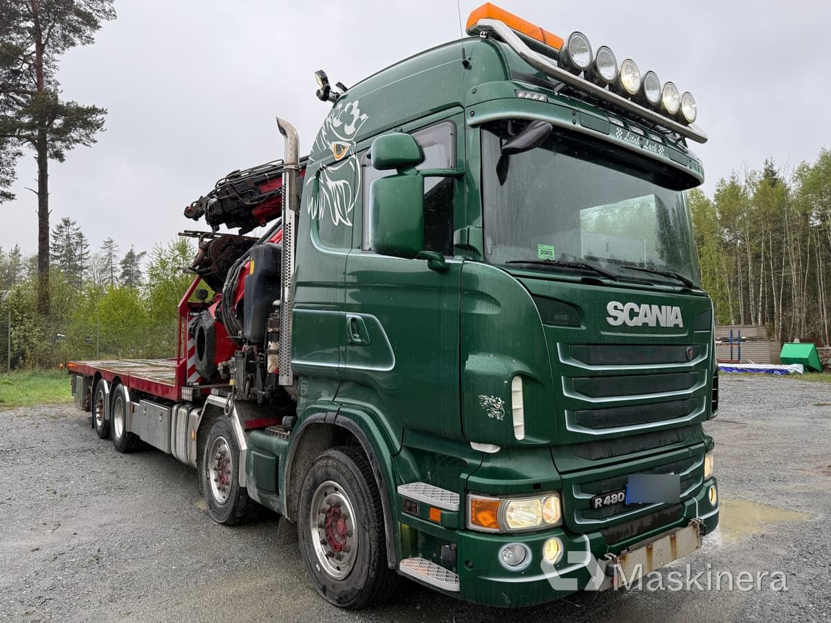 Scania R480 / Fassi F950XP / Fruehauf Bodbil Scania R480 med Fassi F950XP kran & jib med Fruehauf bodkärra - Грузовик бортовой/ Платформа, Автоманипулятор: фото 3 Scania R480 / Fassi F950XP / Fruehauf Bodbil Scania R480 med Fassi F950XP kran & jib med Fruehauf bodkärra - Грузовик бортовой/ Платформа, Автоманипулятор: фото 3