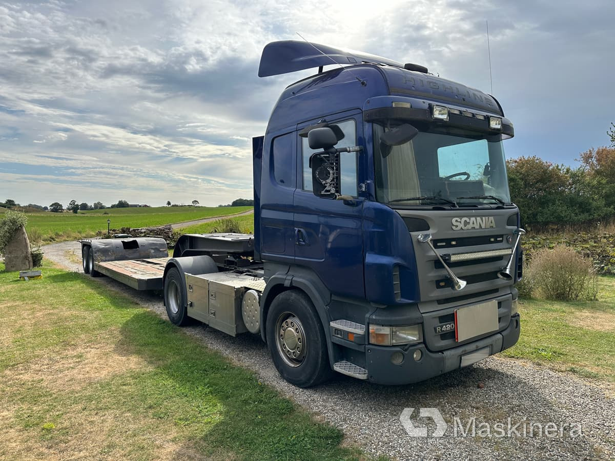 Scania R420 highline A-traktor Scania + 2 släp - Тягач, Полуприцеп бортовой/ Платформа: фото 3 Scania R420 highline A-traktor Scania + 2 släp - Тягач, Полуприцеп бортовой/ Платформа: фото 3
