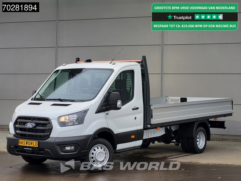 Ford Transit 165pk Open Laadbak 3,5t Trekhaak Dubbellucht Airco Cruise Camera Parkeersensoren Euro6 Pritsche Pickup Airco Trekhaak Cruise con - Малотоннажный бортовой грузовик: фото 1 Ford Transit 165pk Open Laadbak 3,5t Trekhaak Dubbellucht Airco Cruise Camera Parkeersensoren Euro6 Pritsche Pickup Airco Trekhaak Cruise con - Малотоннажный бортовой грузовик: фото 1