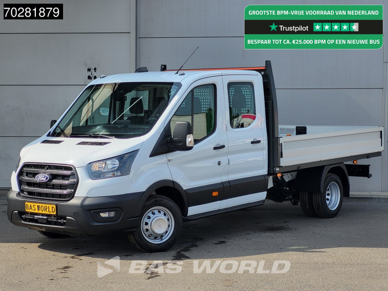 Ford Transit 170pk Automaat Dubbel Cabine 3500kg Trekhaak Open Laadbak Pritsche SYNC4 scherm CarPlay Camera Airco Trekhaak Cruise control - Малотоннажный бортовой грузовик: фото 1 Ford Transit 170pk Automaat Dubbel Cabine 3500kg Trekhaak Open Laadbak Pritsche SYNC4 scherm CarPlay Camera Airco Trekhaak Cruise control - Малотоннажный бортовой грузовик: фото 1