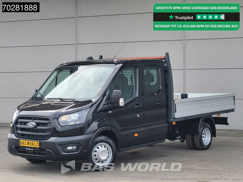 Ford Transit 170pk Automaat Dubbel Cabine 3500kg Trekhaak Open Laadbak Pritsche SYNC4 scherm CarPlay Camera Airco Trekhaak Cruise control - Малотоннажный бортовой грузовик: фото 1 Ford Transit 170pk Automaat Dubbel Cabine 3500kg Trekhaak Open Laadbak Pritsche SYNC4 scherm CarPlay Camera Airco Trekhaak Cruise control - Малотоннажный бортовой грузовик: фото 1