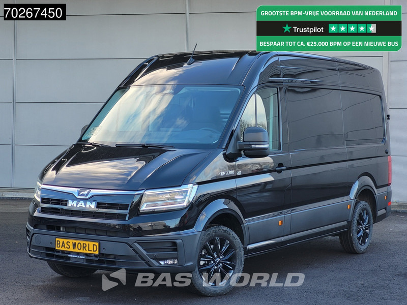 MAN TGE 3.180 Automaat 2025 model Facelift Black Edition L3H3 ACC Trekhaak L2H2 11m3 Airco Trekhaak - Цельнометаллический фургон: фото 1 MAN TGE 3.180 Automaat 2025 model Facelift Black Edition L3H3 ACC Trekhaak L2H2 11m3 Airco Trekhaak - Цельнометаллический фургон: фото 1
