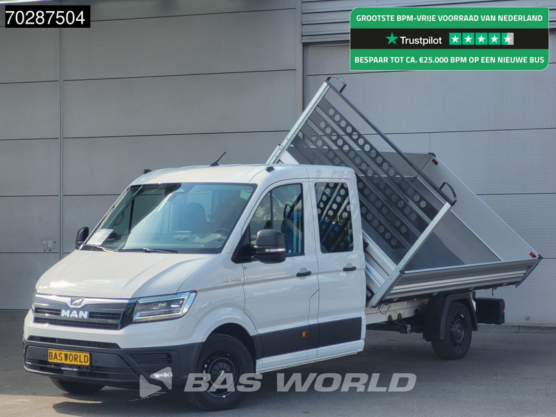 MAN TGE 3.180 Drie-Zijdige Automaat Kipper 2025-Facelift 180PK Trekhaak LED Airco Cruise Navi Euro6 Kipper Tipper Benne Kieper 3m3 Airco Trekh - Малотоннажный самосвал: фото 1 MAN TGE 3.180 Drie-Zijdige Automaat Kipper 2025-Facelift 180PK Trekhaak LED Airco Cruise Navi Euro6 Kipper Tipper Benne Kieper 3m3 Airco Trekh - Малотоннажный самосвал: фото 1