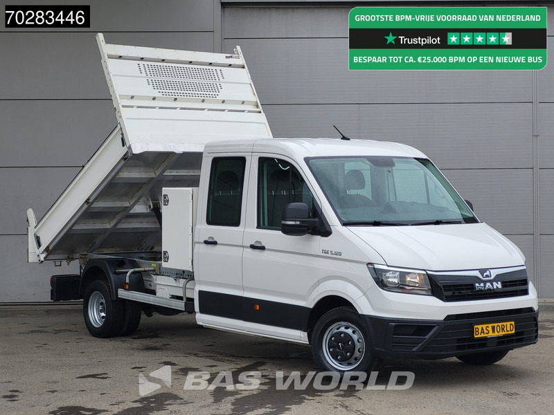 MAN TGE 5.120 Open Laadbak met Kist Dubbel Cabine Dubbellucht 3,5t Trekhaak Navi Airco Cruise Euro6 Pritsche Open Box Pickup Airco Dubbel cabi - Малотоннажный бортовой грузовик: фото 1 MAN TGE 5.120 Open Laadbak met Kist Dubbel Cabine Dubbellucht 3,5t Trekhaak Navi Airco Cruise Euro6 Pritsche Open Box Pickup Airco Dubbel cabi - Малотоннажный бортовой грузовик: фото 1