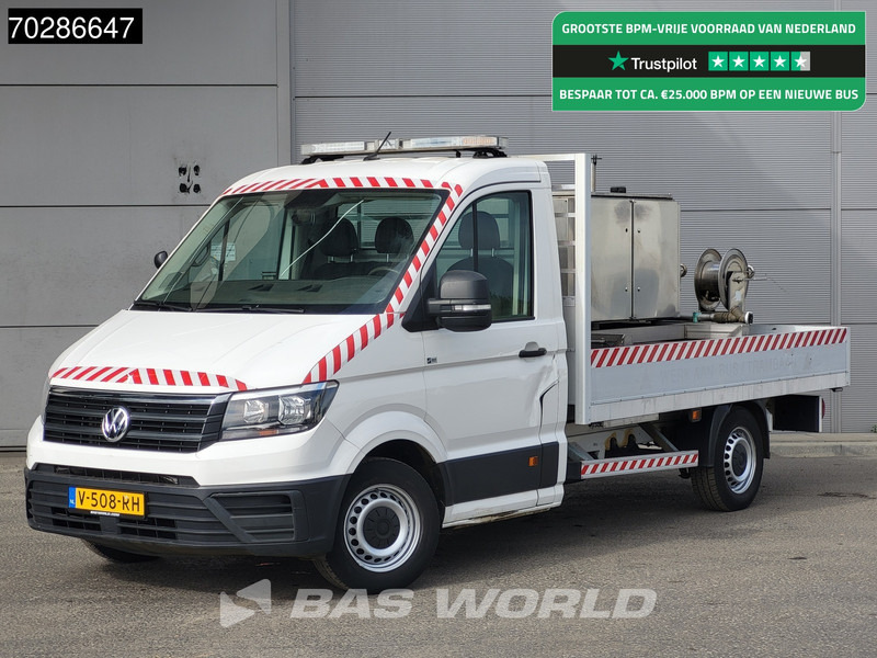 Volkswagen Crafter 177pk Automaat Open Laadbak Reinigingswagen Trekhaak Airco Cruise Euro6 Pritsche Pickup Open Box Hogedrukspuit Waterpomp Airco T - Малотоннажный бортовой грузовик: фото 1 Volkswagen Crafter 177pk Automaat Open Laadbak Reinigingswagen Trekhaak Airco Cruise Euro6 Pritsche Pickup Open Box Hogedrukspuit Waterpomp Airco T - Малотоннажный бортовой грузовик: фото 1