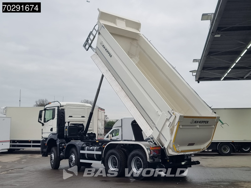 MAN TGS 41.480 8X8 8x8 20m3 KH Kipper tarpaulin Manual Big-axle Steel suspension Euro 6 - Самосвал: фото 2 MAN TGS 41.480 8X8 8x8 20m3 KH Kipper tarpaulin Manual Big-axle Steel suspension Euro 6 - Самосвал: фото 2