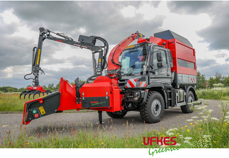 Лёгкий коммерческий автомобиль Mercedes-Benz Unimog U 427 Greentec woodchipper combi: фото 11