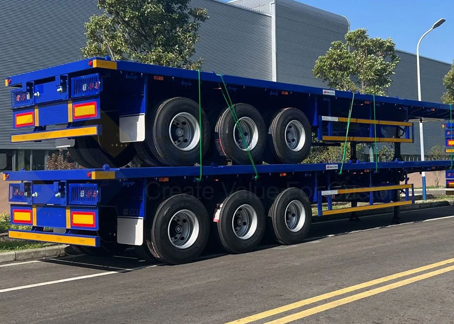 Flatbed New Flatbed Semi Trailer For Bulk Carrier - Самосвальный полуприцеп: фото 3 Flatbed New Flatbed Semi Trailer For Bulk Carrier - Самосвальный полуприцеп: фото 3