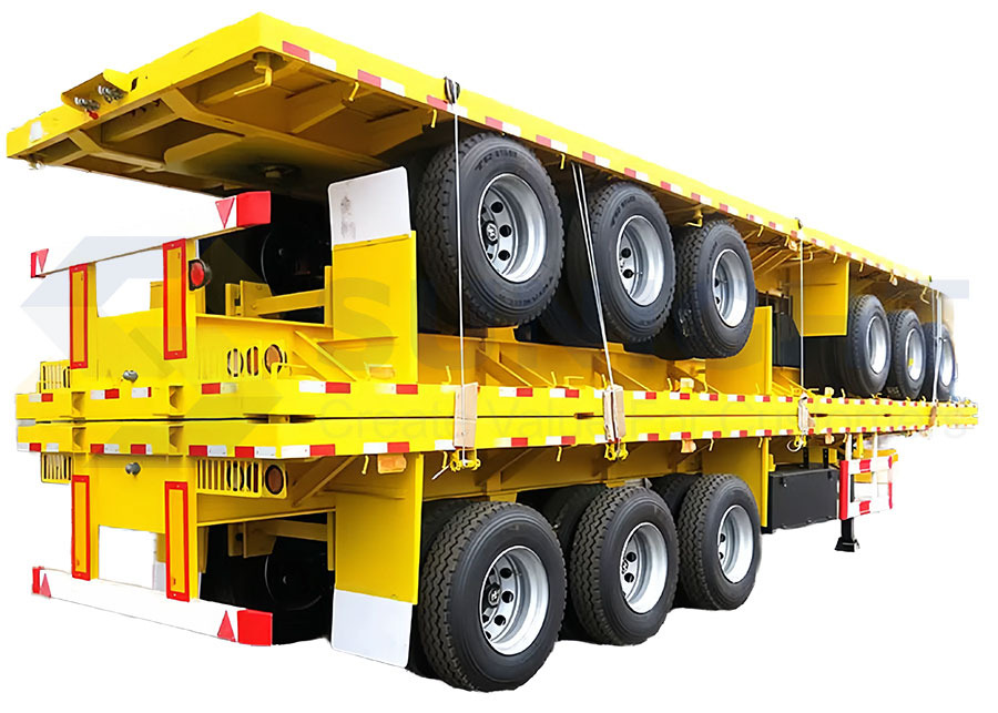 Flatbed New Flatbed Semi Trailer For Bulk Carrier - Самосвальный полуприцеп: фото 2 Flatbed New Flatbed Semi Trailer For Bulk Carrier - Самосвальный полуприцеп: фото 2