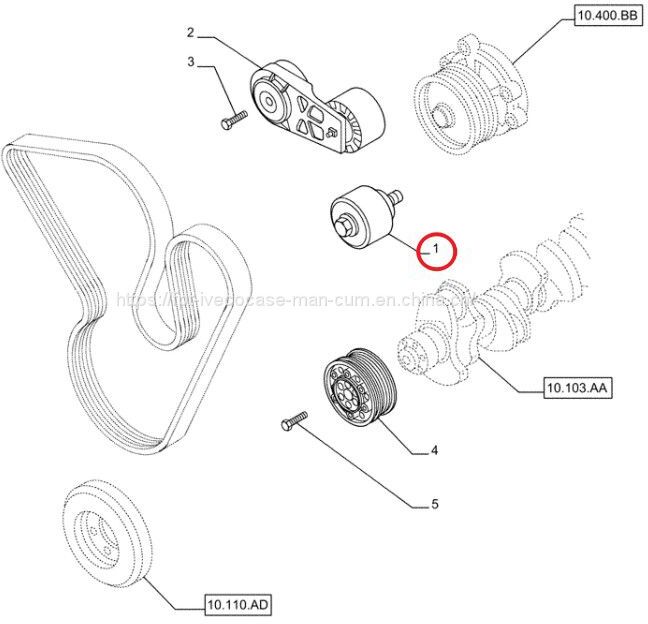 FPT IVECO CASE Cursor11 F3GFE613A B001 5801863562 Idle pulley 504006261 - Двигатель и запчасти: фото 4 FPT IVECO CASE Cursor11 F3GFE613A B001 5801863562 Idle pulley 504006261 - Двигатель и запчасти: фото 4