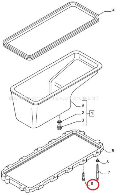 FPT IVECO CASE Cursor11 F3GFE613A B001 5801863562 oil pan screw 16587525 - Масляный поддон: фото 1 FPT IVECO CASE Cursor11 F3GFE613A B001 5801863562 oil pan screw 16587525 - Масляный поддон: фото 1