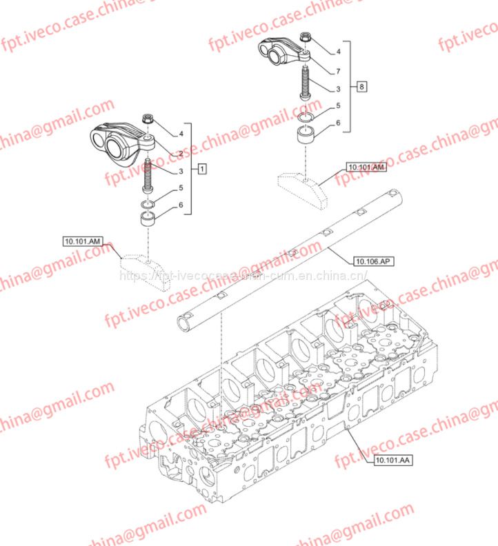FPT IVECO CASE Cursor9 Euro 6 F2CFE612 A/B/D F2CFE614A*B041/F2CGE614F*V004 5802431166 Intake Rocker Arm 504127124 - Двигатель и запчасти для Грузовиков: фото 3 FPT IVECO CASE Cursor9 Euro 6 F2CFE612 A/B/D F2CFE614A*B041/F2CGE614F*V004 5802431166 Intake Rocker Arm 504127124 - Двигатель и запчасти для Грузовиков: фото 3