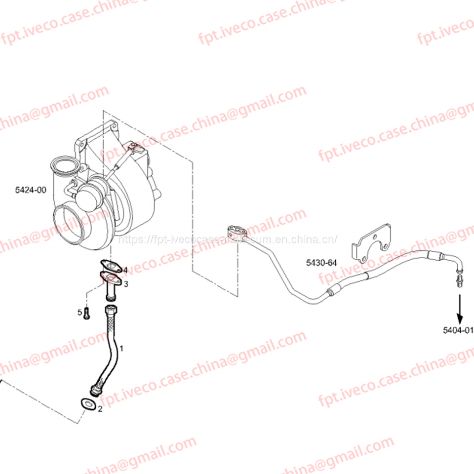 FPT IVECO CASE Cursor9Bus F2CFE612D*J231/F2CFE612A*J098 5802748674 TURBOCHARGER OIL LINE 504354439 - Турбина для Автобусов: фото 4 FPT IVECO CASE Cursor9Bus F2CFE612D*J231/F2CFE612A*J098 5802748674 TURBOCHARGER OIL LINE 504354439 - Турбина для Автобусов: фото 4