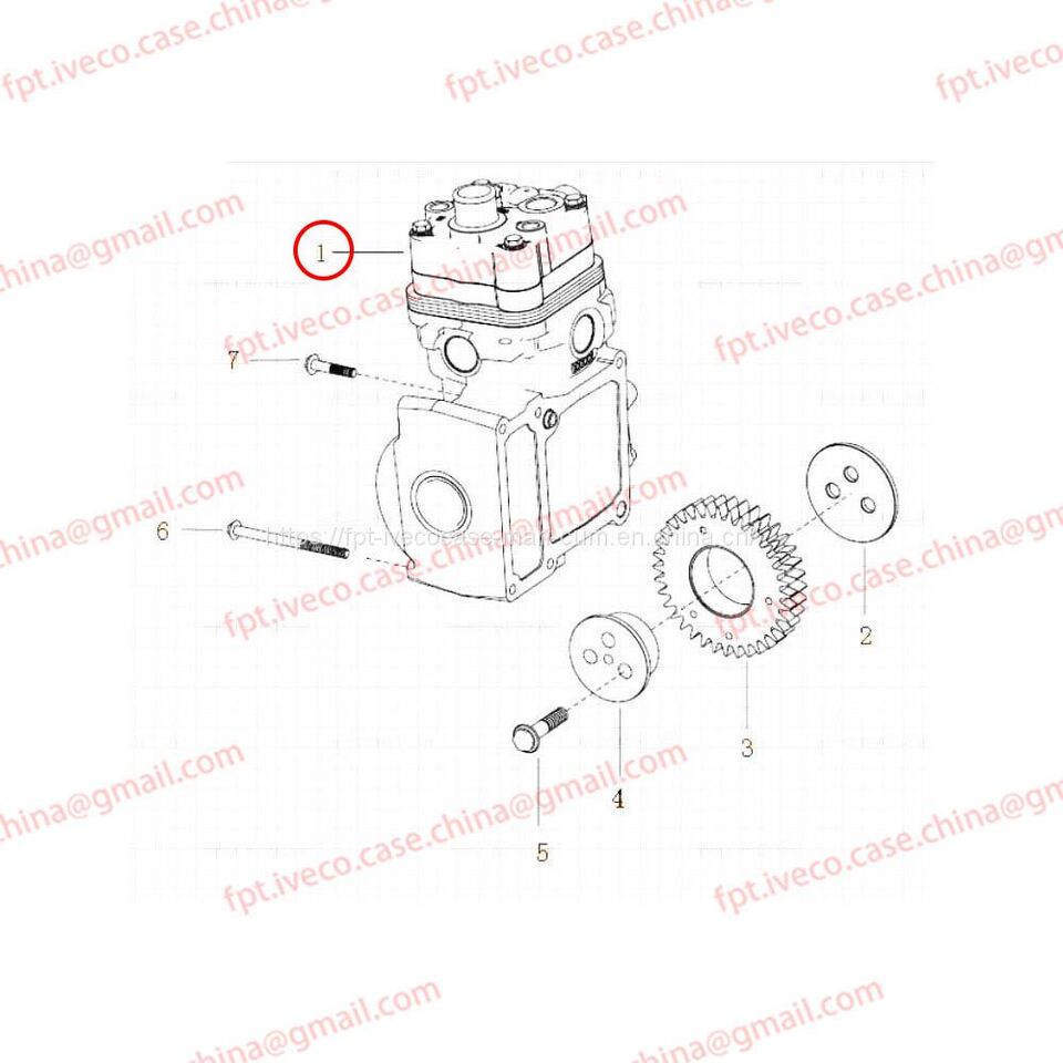 MAN D2066 Single-cylinder air compressor 54100-7121 - Пневмокомпрессор: фото 3 MAN D2066 Single-cylinder air compressor 54100-7121 - Пневмокомпрессор: фото 3