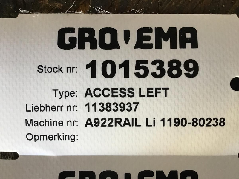Liebherr Access Left - Кабина и интерьер: фото 2 Liebherr Access Left - Кабина и интерьер: фото 2