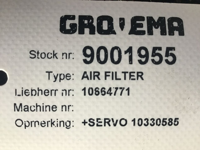 Воздушный фильтр Liebherr Air Filter: фото 15