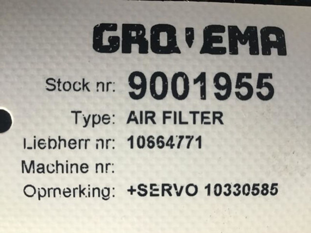 Воздушный фильтр Liebherr Air Filter: фото 9