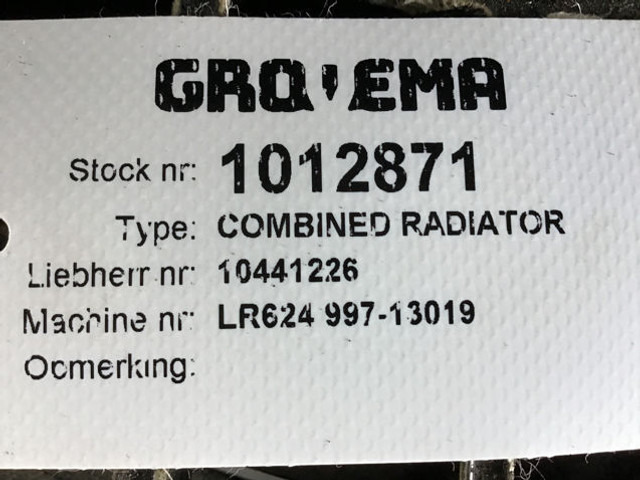 Радиатор Liebherr Combined Radiator: фото 1