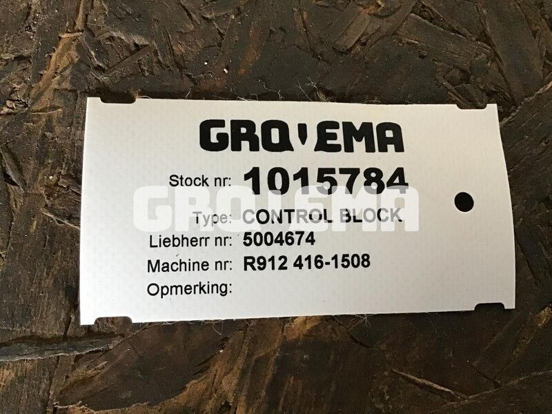 Liebherr Control Block - Гидравлика: фото 2 Liebherr Control Block - Гидравлика: фото 2