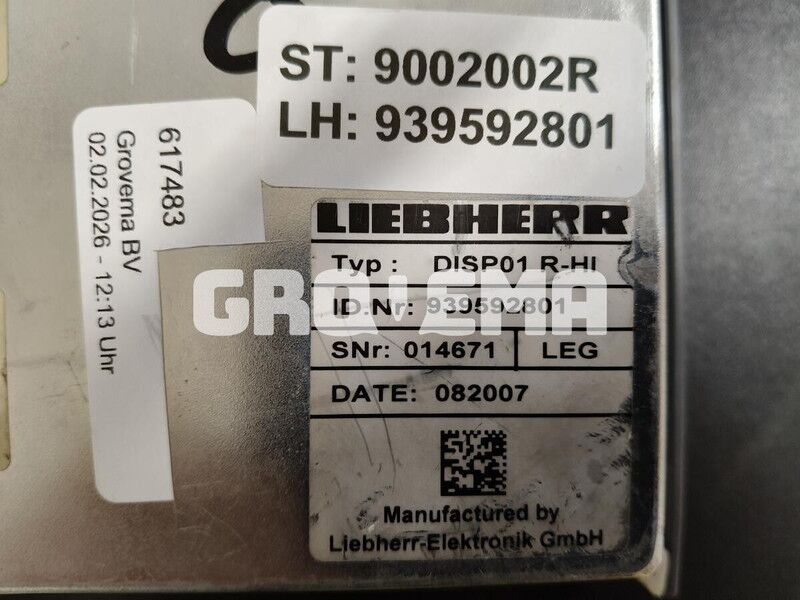 Liebherr Display/Keyboard - Электрическая система: фото 3 Liebherr Display/Keyboard - Электрическая система: фото 3