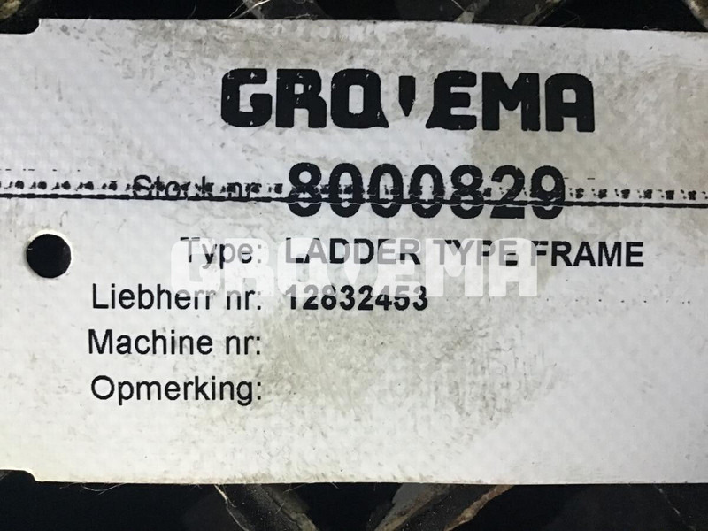 Liebherr Ladder Type Frame - Двигатель и запчасти: фото 2 Liebherr Ladder Type Frame - Двигатель и запчасти: фото 2