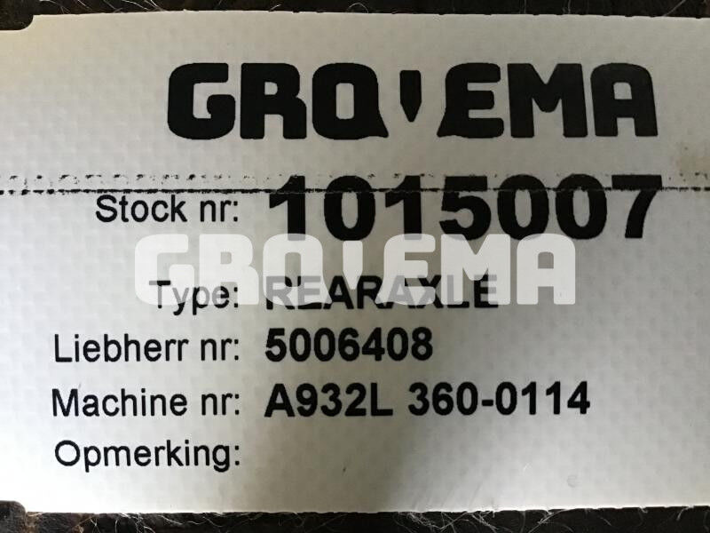Liebherr Rearaxle - Ось и запчасти: фото 2 Liebherr Rearaxle - Ось и запчасти: фото 2