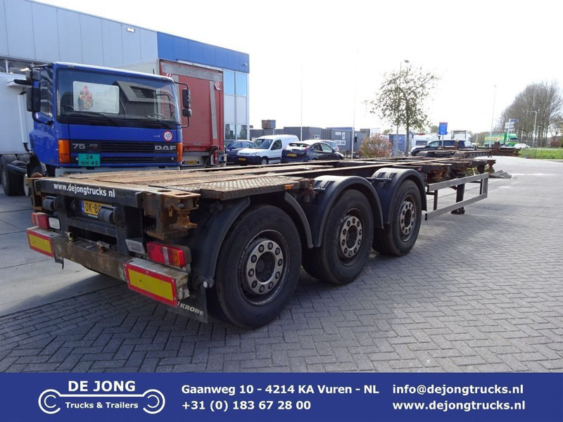 Krone SD Chassis / ADR / 2x Extendable / MB + Disc / 2x Lift Axle - Полуприцеп-контейнеровоз/ Сменный кузов: фото 1 Krone SD Chassis / ADR / 2x Extendable / MB + Disc / 2x Lift Axle - Полуприцеп-контейнеровоз/ Сменный кузов: фото 1