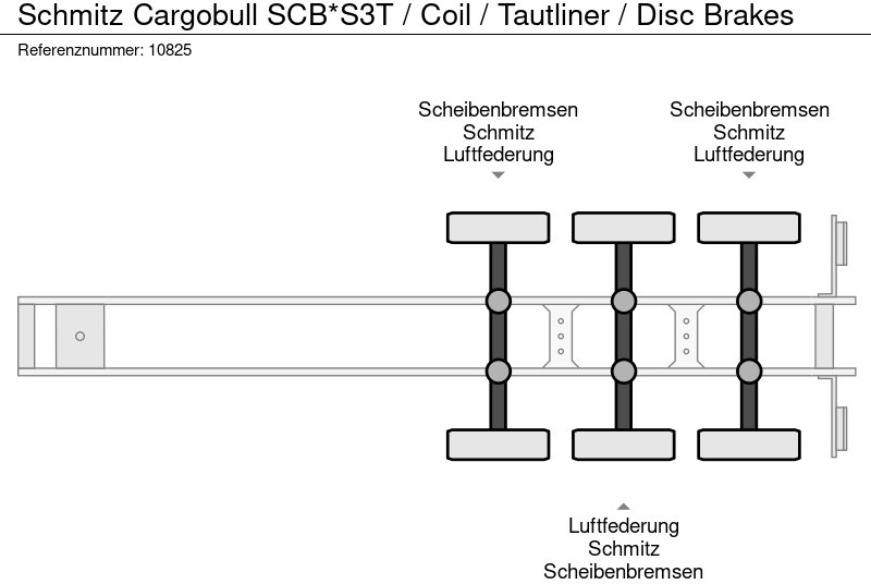 Тентованный полуприцеп Schmitz Cargobull SCB*S3T / Coil / Tautliner / Disc Brakes: фото 10