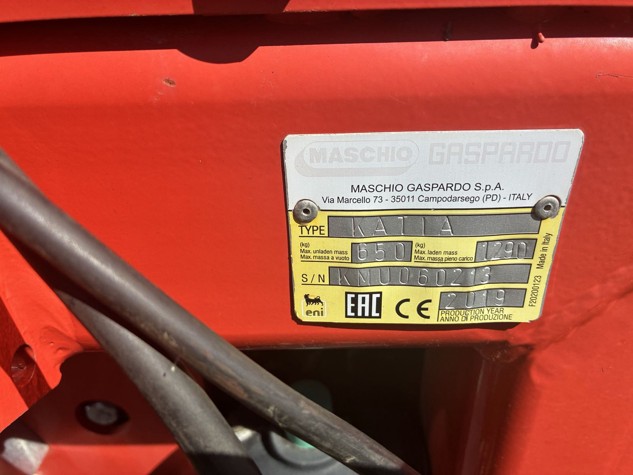 Maschio Maschio KATIA 650 - Косилка-измельчитель/ Мульчер: фото 2 Maschio Maschio KATIA 650 - Косилка-измельчитель/ Мульчер: фото 2