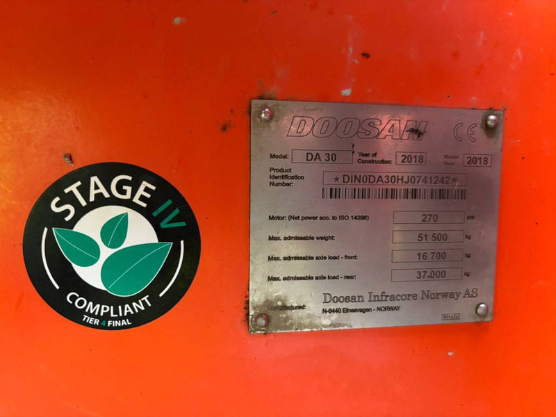 Doosan DA 30 - Сочленённый самосвал: фото 5 Doosan DA 30 - Сочленённый самосвал: фото 5