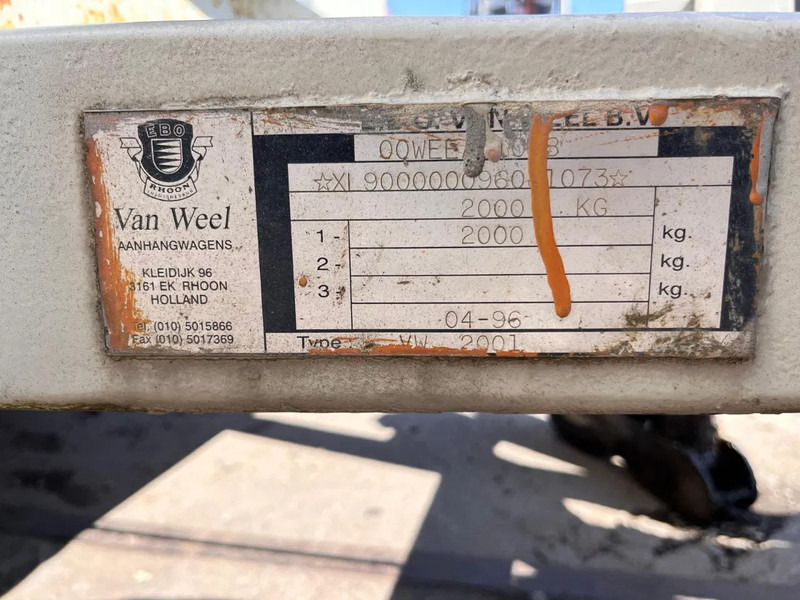 Прицеп-фургон Van Weel VW 2001: фото 13