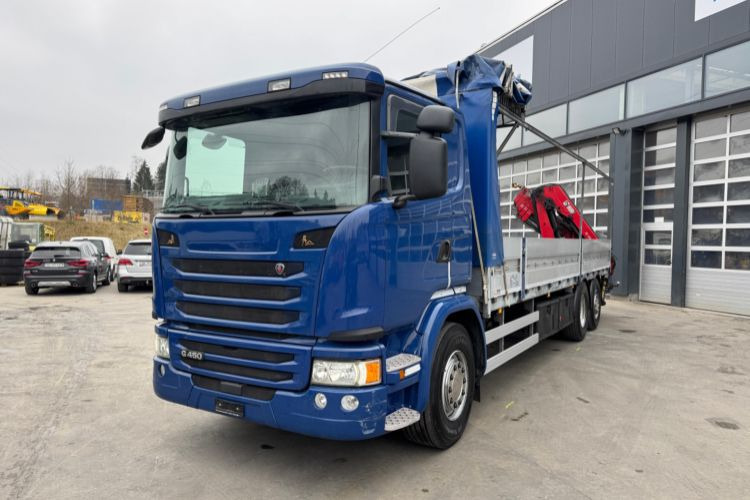 Scania G450 6x2 Hiab 122-4 - Автоманипулятор, Грузовик бортовой/ Платформа: фото 2 Scania G450 6x2 Hiab 122-4 - Автоманипулятор, Грузовик бортовой/ Платформа: фото 2