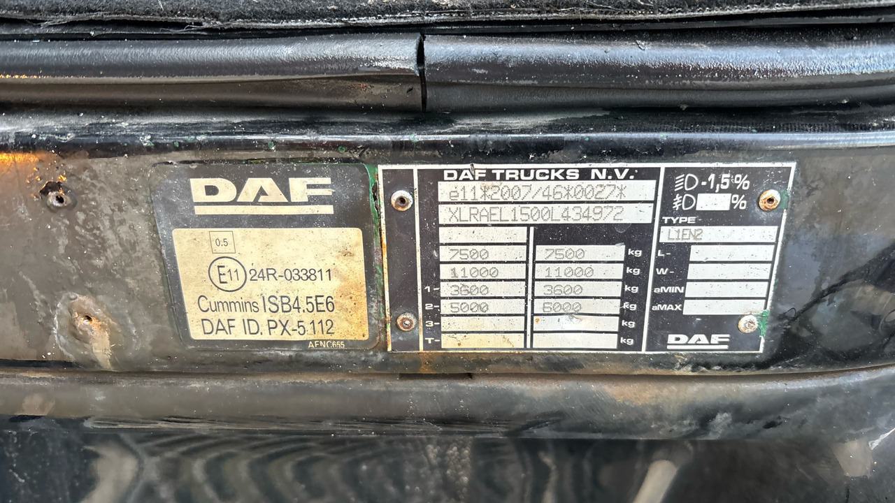 Тентованный грузовик DAF LF 150: фото 12