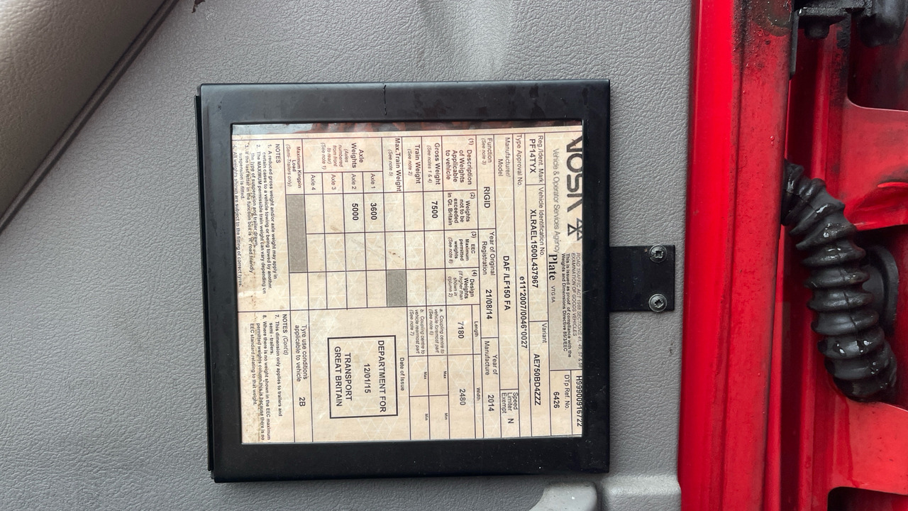 Грузовик с закрытым кузовом Daf LF 150: фото 11 Грузовик с закрытым кузовом Daf LF 150: фото 11