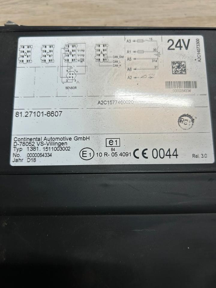 MAN EURO 6 Tachograph 81.27101-6607 - Тахограф: фото 5 MAN EURO 6 Tachograph 81.27101-6607 - Тахограф: фото 5