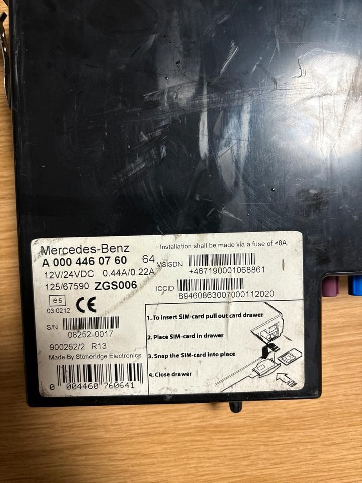 Mercedes-Benz FLEETBOARD ADVANCED Tachograph A0004460760 - Тахограф для Грузовиков: фото 2 Mercedes-Benz FLEETBOARD ADVANCED Tachograph A0004460760 - Тахограф для Грузовиков: фото 2