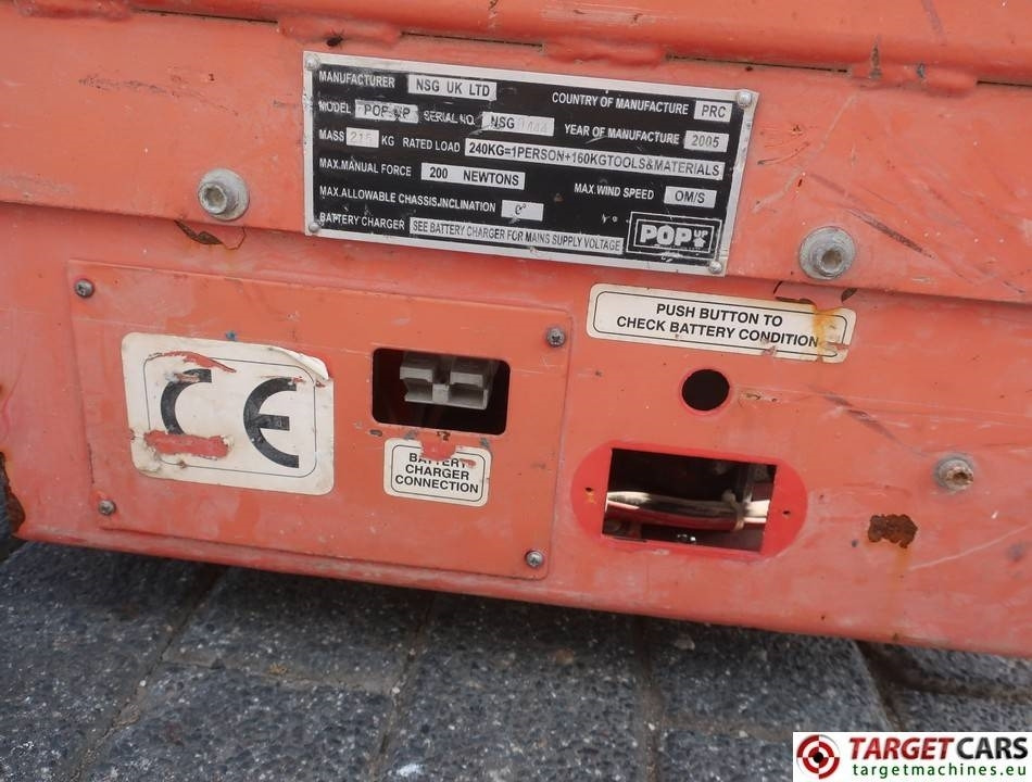 Ножничный подъемник NSG POP UP Electric Push Scissor Work Lift 363cm: фото 11