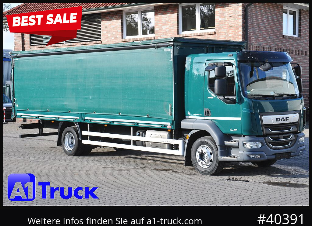 DAF LF 290, Klima, 16t Steckrungen, - Тентованный грузовик: фото 1 DAF LF 290, Klima, 16t Steckrungen, - Тентованный грузовик: фото 1