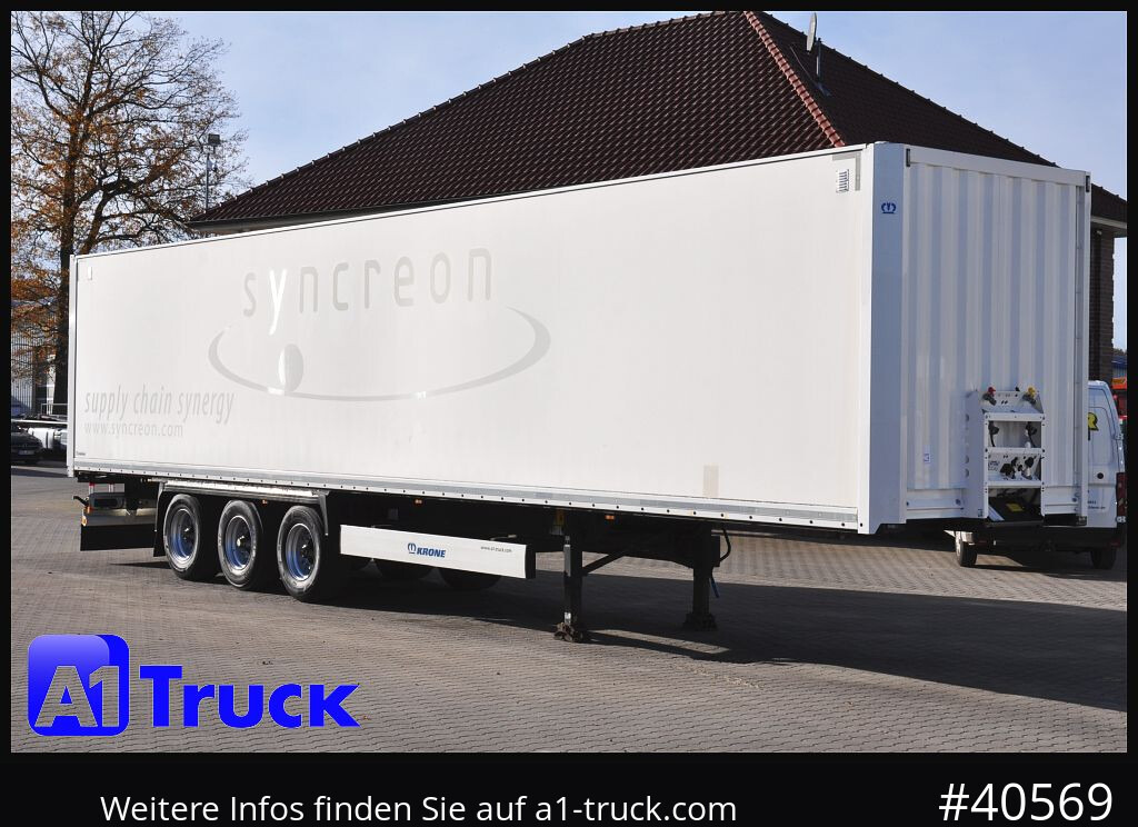 KRONE SDK 27, Koffer, 1 Vorbesitzer, Plywood, - Полуприцеп-фургон: фото 1 KRONE SDK 27, Koffer, 1 Vorbesitzer, Plywood, - Полуприцеп-фургон: фото 1