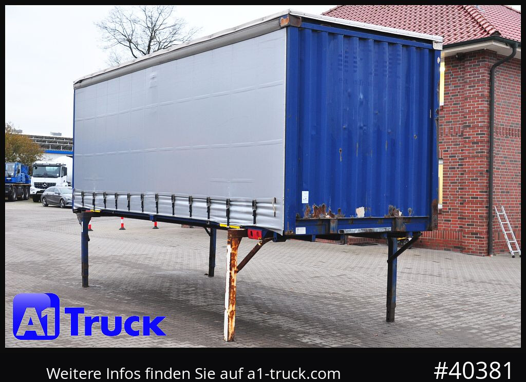 KRONE Wechselbrücke 7,45 neue Plane, Bordwand - Тентованный кузов: фото 1 KRONE Wechselbrücke 7,45 neue Plane, Bordwand - Тентованный кузов: фото 1