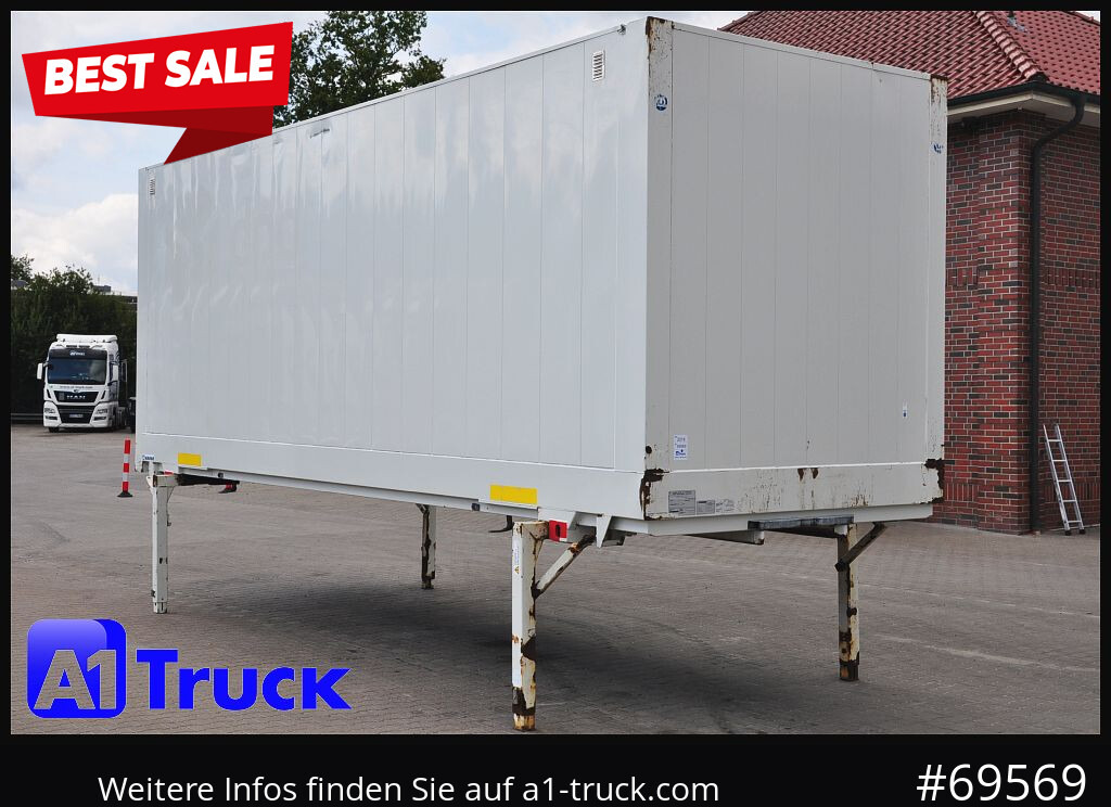 KRONE Wechselbrücke BDF 7,45 Koffer, Textil 2750mm innen, 20 x vorhanden - Сменный кузов - фургон: фото 1 KRONE Wechselbrücke BDF 7,45 Koffer, Textil 2750mm innen, 20 x vorhanden - Сменный кузов - фургон: фото 1