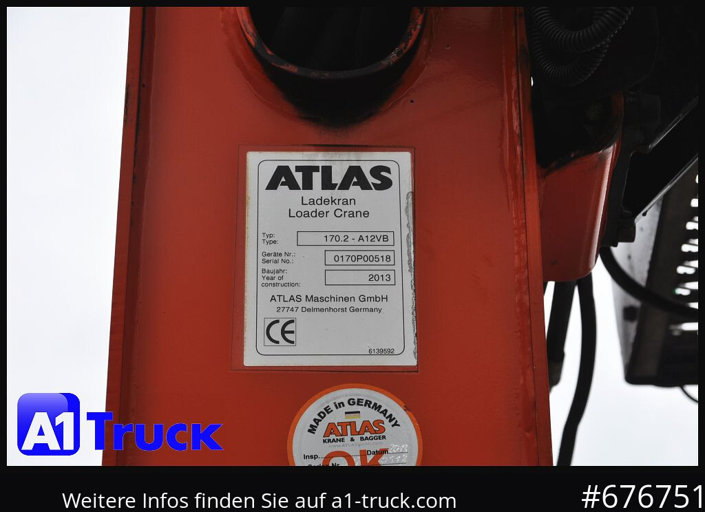 MERCEDES-BENZ Axor 2543, Atlas 170.2 Kran, Lift-Lenkachse, - Грузовик бортовой/ Платформа, Автоманипулятор: фото 2 MERCEDES-BENZ Axor 2543, Atlas 170.2 Kran, Lift-Lenkachse, - Грузовик бортовой/ Платформа, Автоманипулятор: фото 2