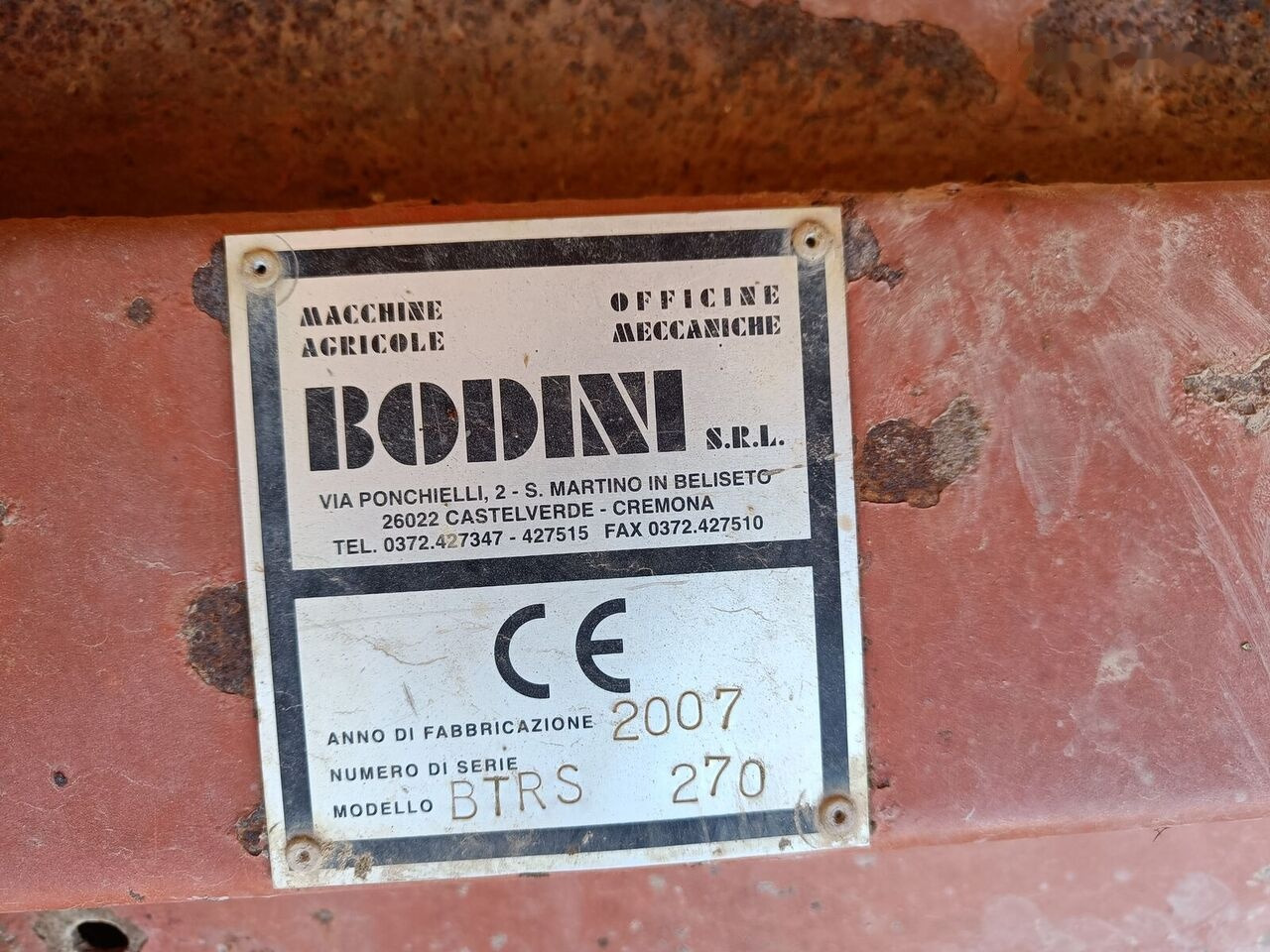 BODINI BTRS270 - Косилка-измельчитель/ Мульчер: фото 4 BODINI BTRS270 - Косилка-измельчитель/ Мульчер: фото 4