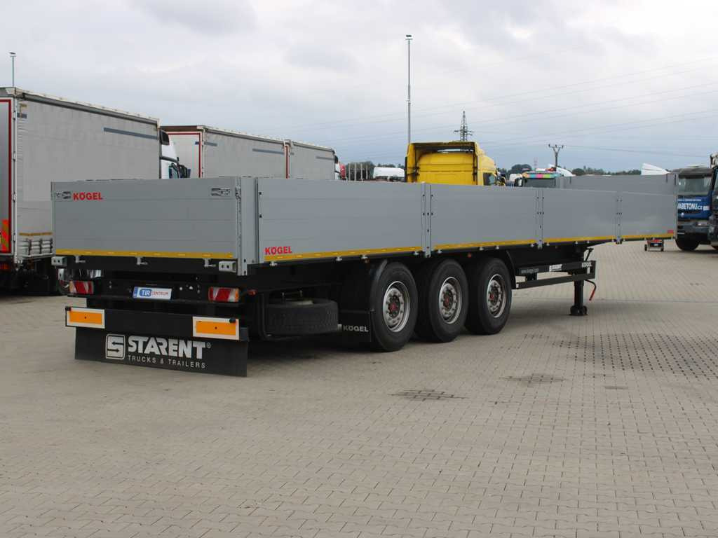 Kögel SF24, SIDEBOARDS, SAF, TIRES 80% - Полуприцеп бортовой/ Платформа: фото 4 Kögel SF24, SIDEBOARDS, SAF, TIRES 80% - Полуприцеп бортовой/ Платформа: фото 4