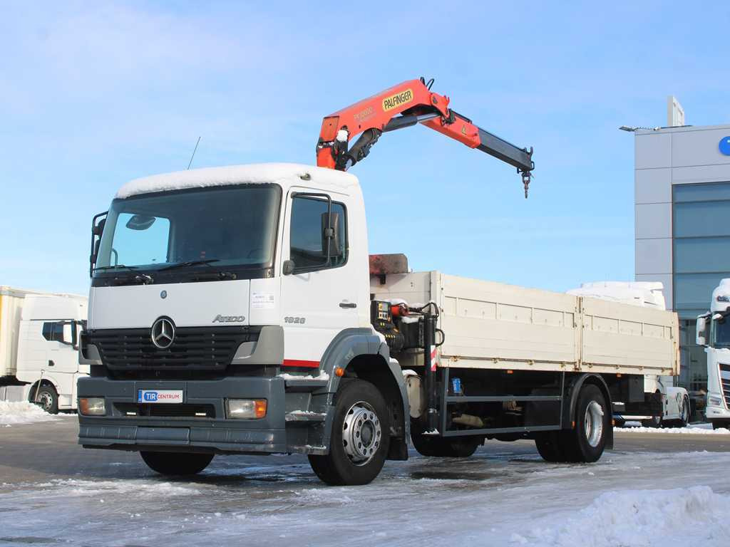 Mercedes-Benz ATEGO 1828, EURO 5, SIDE BOARD, HYDRAULIC ARM PALFINGER PK10000 - Грузовик бортовой/ Платформа, Автоманипулятор: фото 1 Mercedes-Benz ATEGO 1828, EURO 5, SIDE BOARD, HYDRAULIC ARM PALFINGER PK10000 - Грузовик бортовой/ Платформа, Автоманипулятор: фото 1