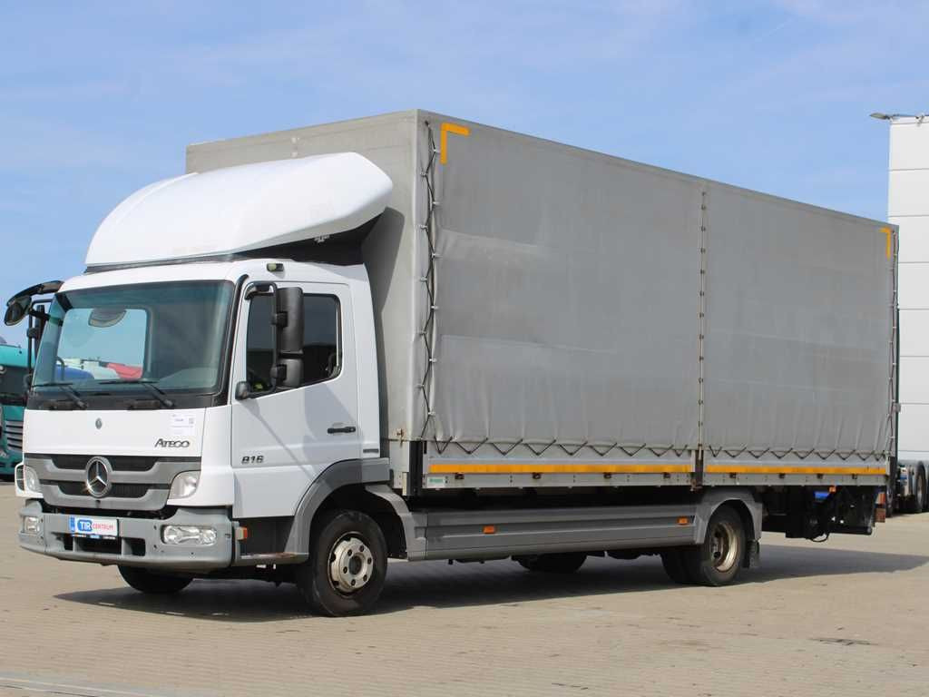 Mercedes-Benz ATEGO 816, EURO 5, TAIL LIFT, SIDEWALLS - Тентованный фургон: фото 1 Mercedes-Benz ATEGO 816, EURO 5, TAIL LIFT, SIDEWALLS - Тентованный фургон: фото 1